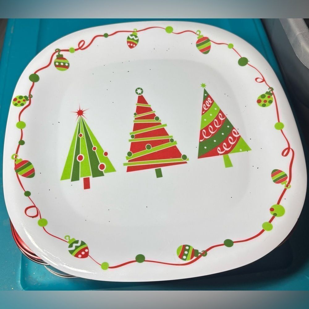 11” Christmas Melamine Plate Christmas Decorations EPC